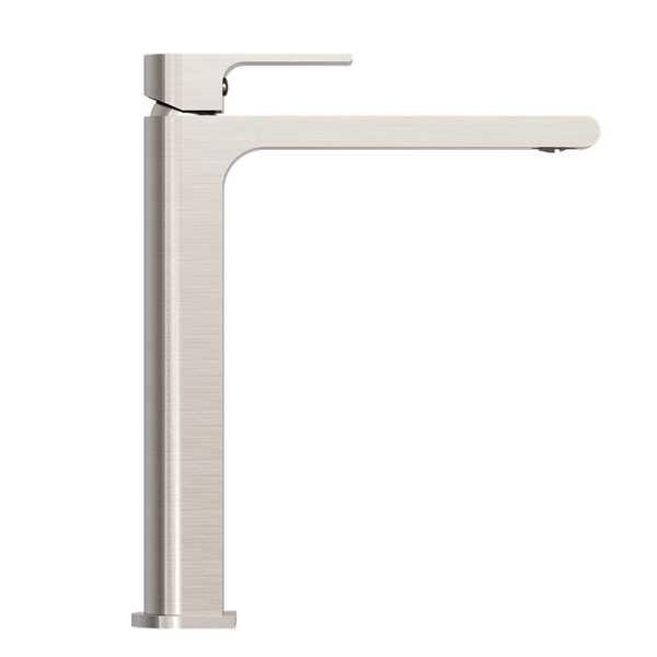 Nero Bianca Tall Basin Mixer Brushed Nickel