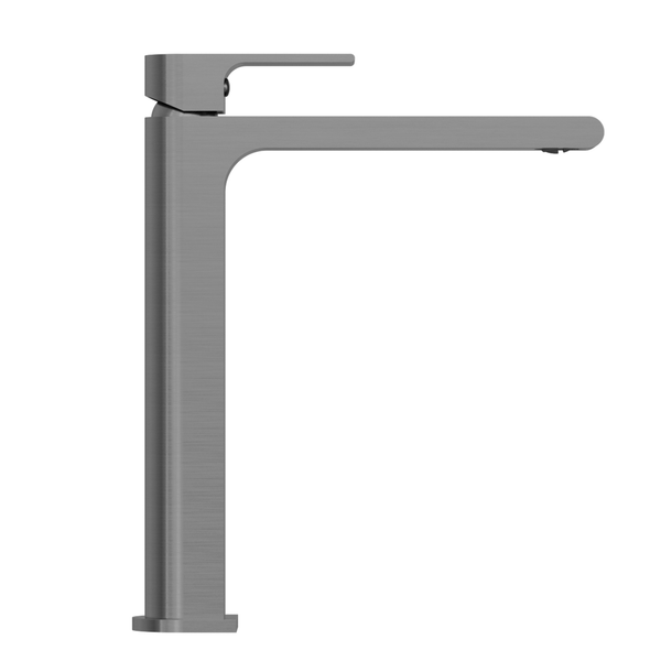 Nero Bianca Tall Basin Mixer Gun Metal Grey