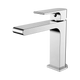 Nero Bianca Basin Mixer Straight Spout Chrome
