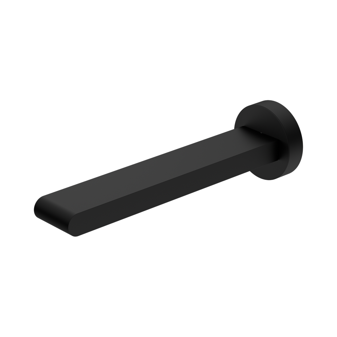 Nero Bianca Fixed Bath Spout Only 200Mm Matte Black