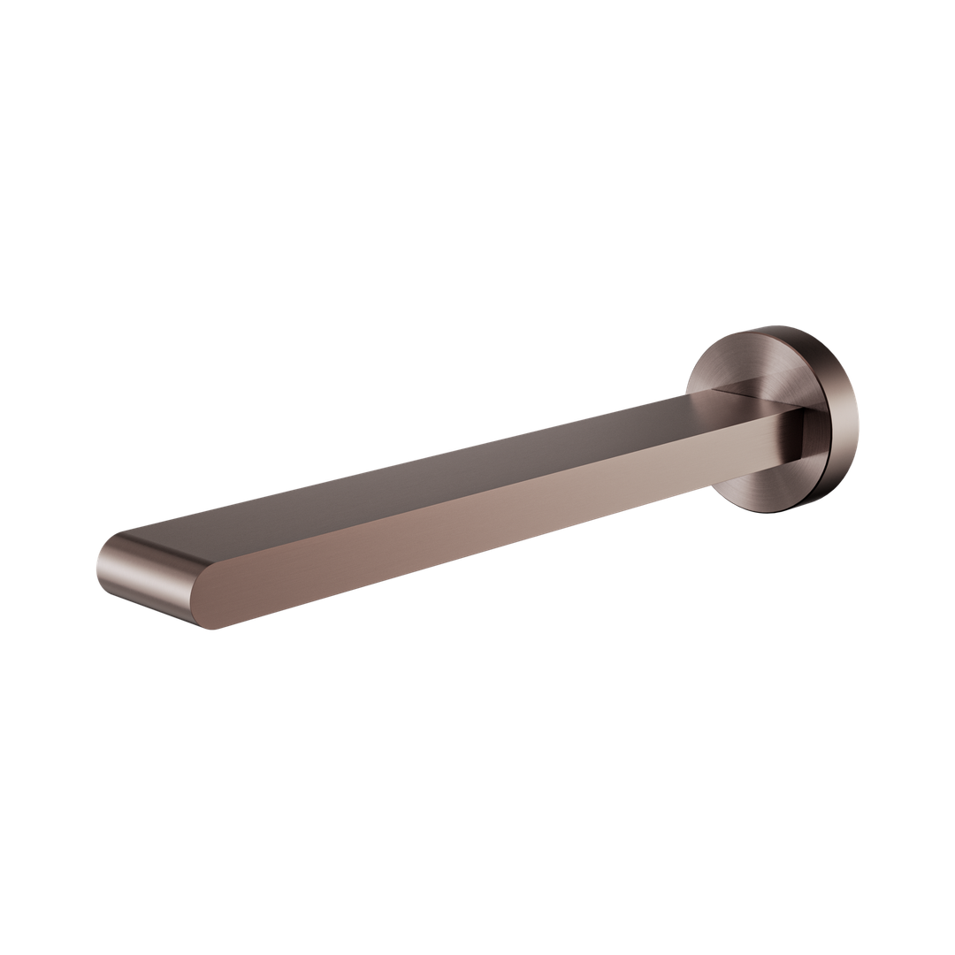 Nero Bianca Fixed Bath Spout Only 240Mm Brushed Bronze