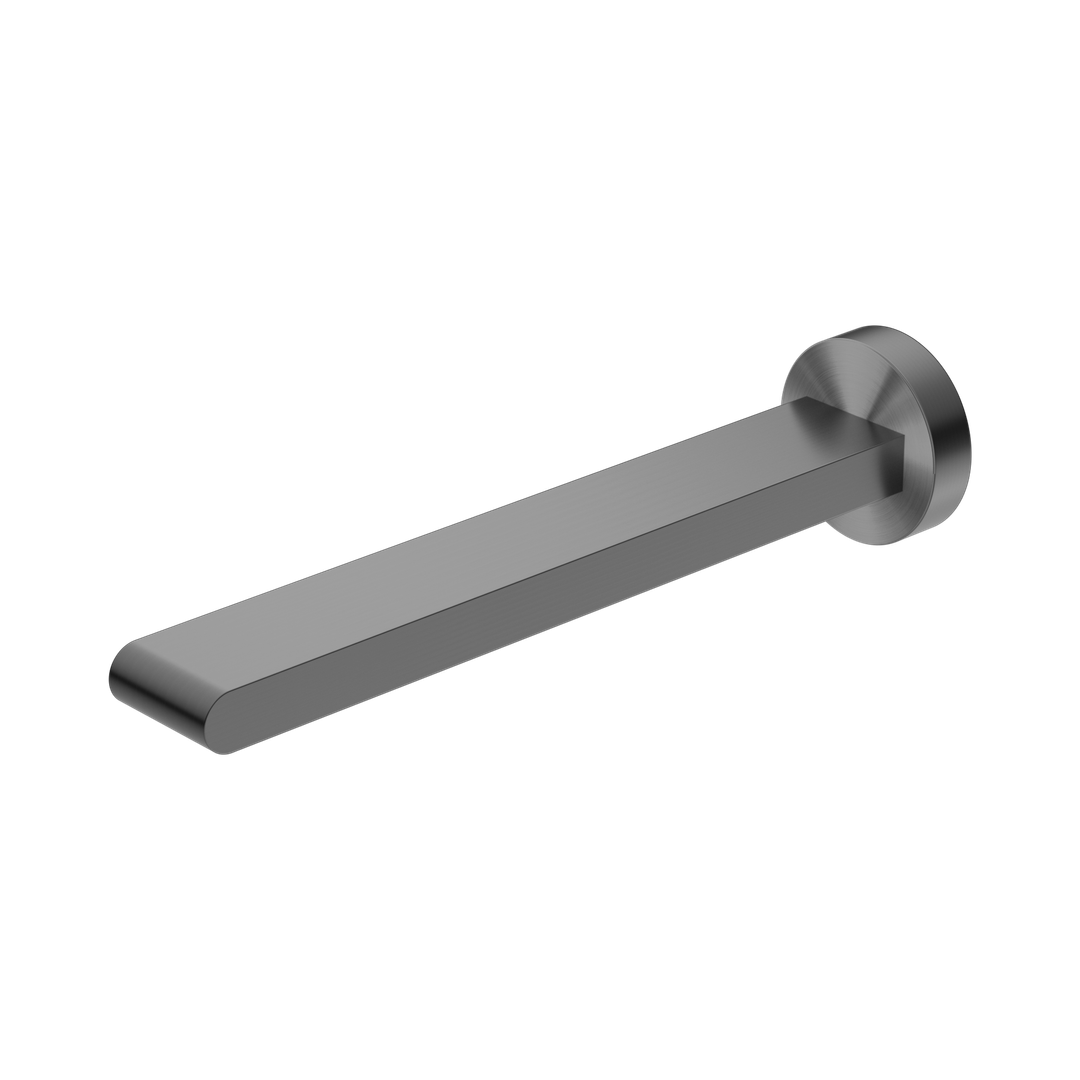 Nero Bianca Fixed Bath Spout Only 240Mm Gun Metal