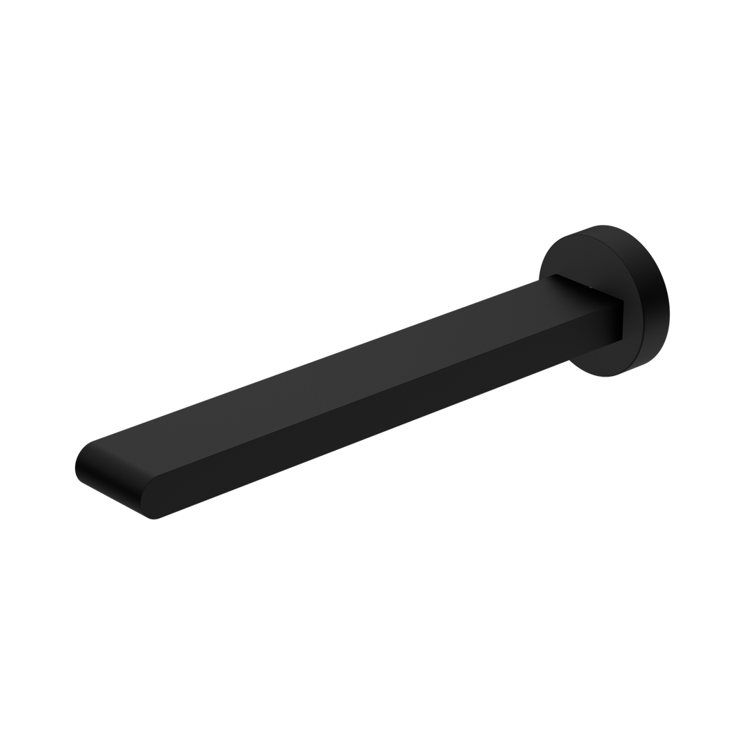 Nero Bianca Fixed Bath Spout Only 240Mm Matte Black