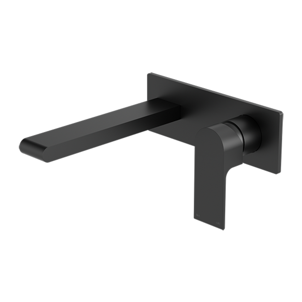 Nero Bianca Wall Basin Mixer  Matt Black