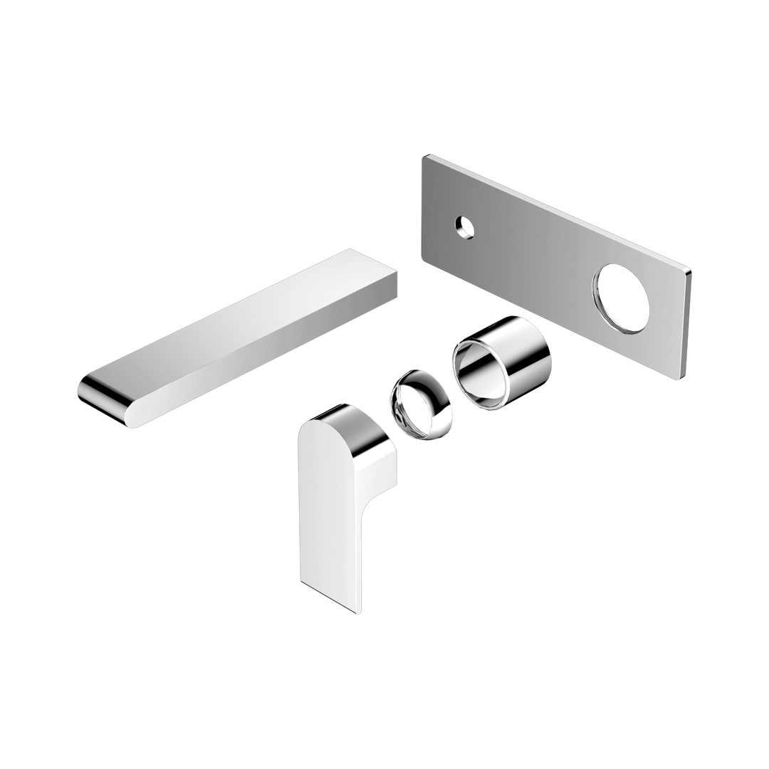 Nero Bianca Wall Basin/Bath Mixer 187Mm Trim Kits Only Chrome