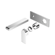 Nero Bianca Wall Basin/Bath Mixer 187Mm Trim Kits Only Chrome