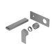 Nero Bianca Wall Basin/Bath Mixer 187Mm Trim Kits Only Gun Metal