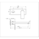 Nero Bianca Wall Basin/Bath Mixer 230Mm Trim Kits Only Gun Metal