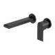 Nero Bianca Wall Basin Mixer With Separate Back Plate Matt Black