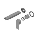 Nero Bianca Wall Basin/Bath Mixer Separate Back Plate 187Mm Trim Kits Only Gun Metal