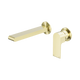 Nero Bianca Wall Basin/Bath Mixer Separate Back Plate 230Mm Brushed Gold