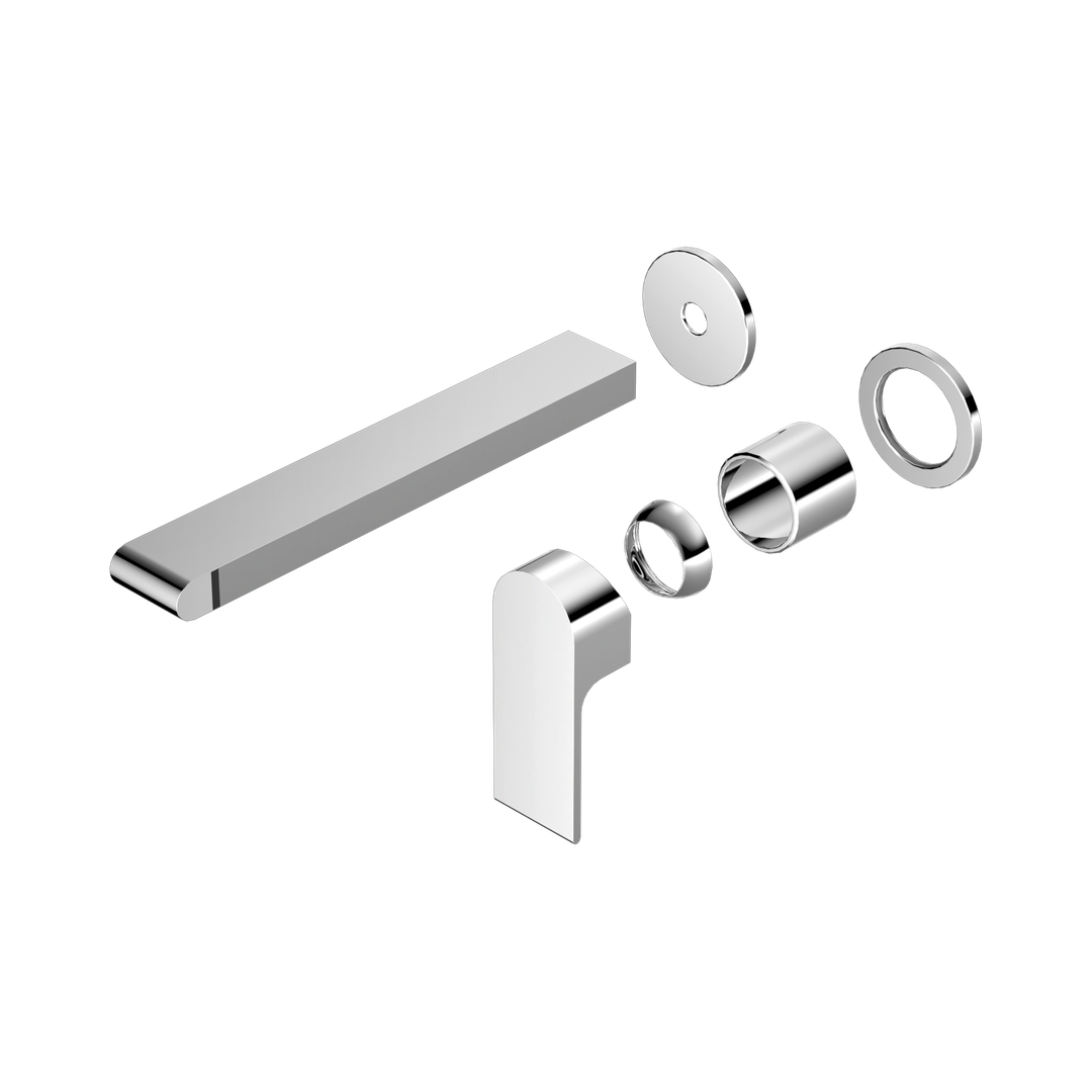 Nero Bianca Wall Basin/Bath Mixer Separate Back Plate 230Mm Trim Kits Only Chrome