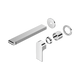 Nero Bianca Wall Basin/Bath Mixer Separate Back Plate 230Mm Trim Kits Only Chrome