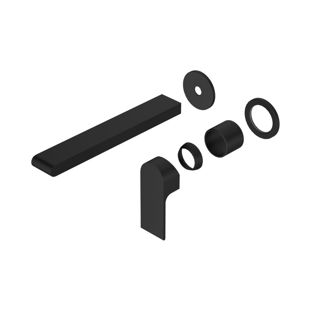 Nero Bianca Wall Basin/Bath Mixer Separate Back Plate 230Mm Trim Kits Only Matte Black