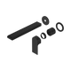 Nero Bianca Matte Black Wall Basin/Bath Mixer Separate Back Plate 230Mm Trim Kits Only