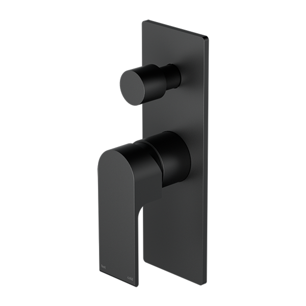 Nero Bianca Shower Mixer With Divertor Matt Black