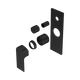 Nero Bianca Shower Mixer With Diverter Trim Kits Only Matte Black