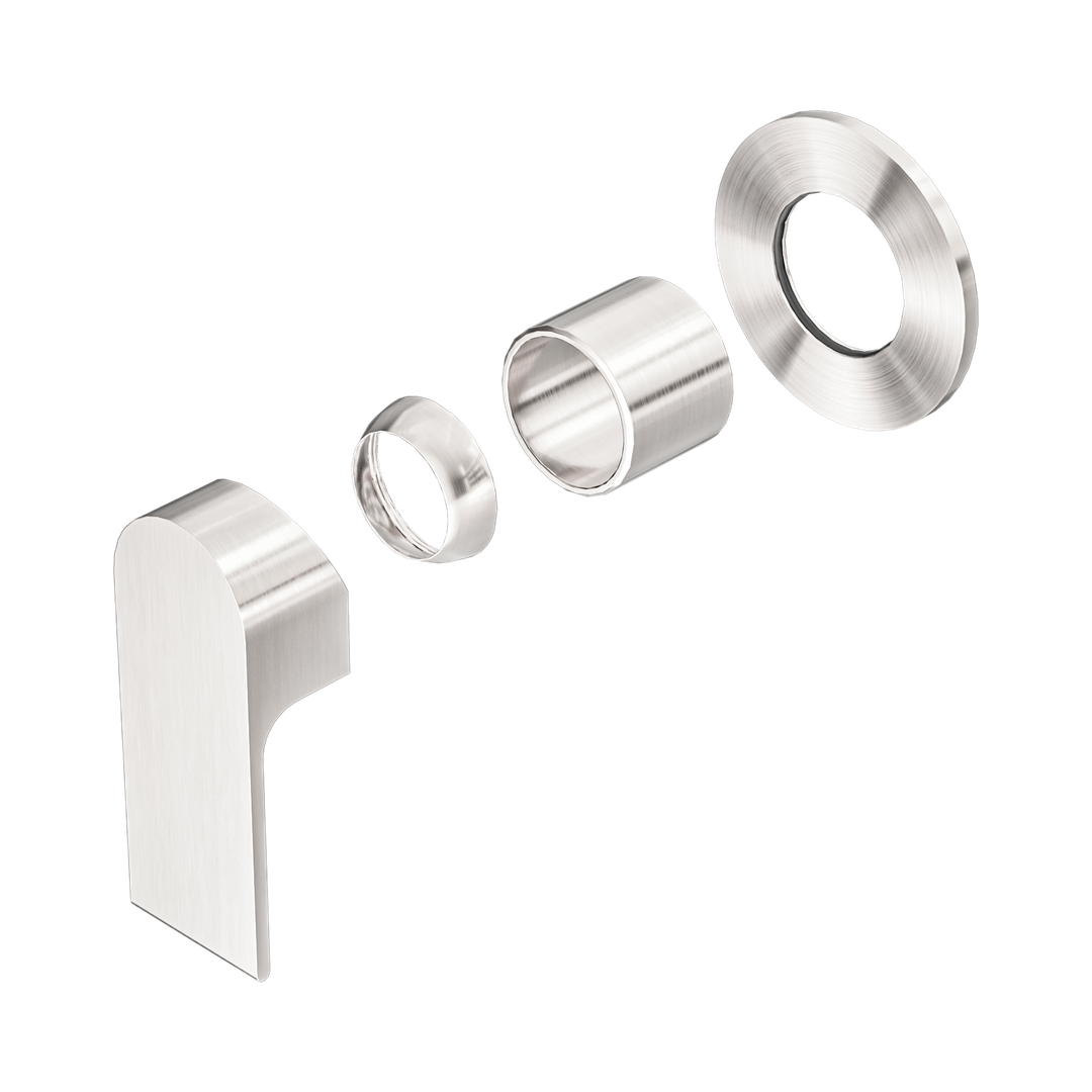 Nero Bianca Shower Mixer 80Mm Plate Trim Kits Only Brushed Nickel