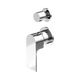 Nero Bianca Shower Mixer With Diverter Separate Back Plate Chrome