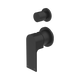 Nero Bianca Shower Mixer With Diverter Separate Back Plate Matte Black
