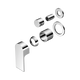 Nero Bianca Shower Mixer With Diverter Separate Back Plate Trim Kits Only Chrome