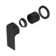 Nero Bianca Shower Mixer 60Mm Plate Trim Kits Only Matte Black
