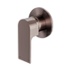 Nero Bianca Shower Mixer 80Mm Plate Brushed Bronze