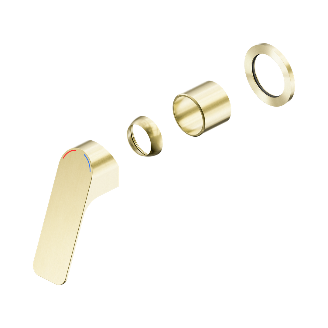 Nero Bianca Care Shower Mixer 60Mm Plate Trim Kits Only Brushed Gold