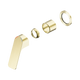 Nero Bianca Care Shower Mixer 60Mm Plate Trim Kits Only Brushed Gold
