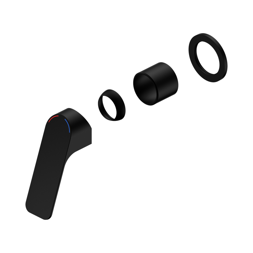 Nero Bianca Care Shower Mixer 60Mm Plate Trim Kits Only Matte Black