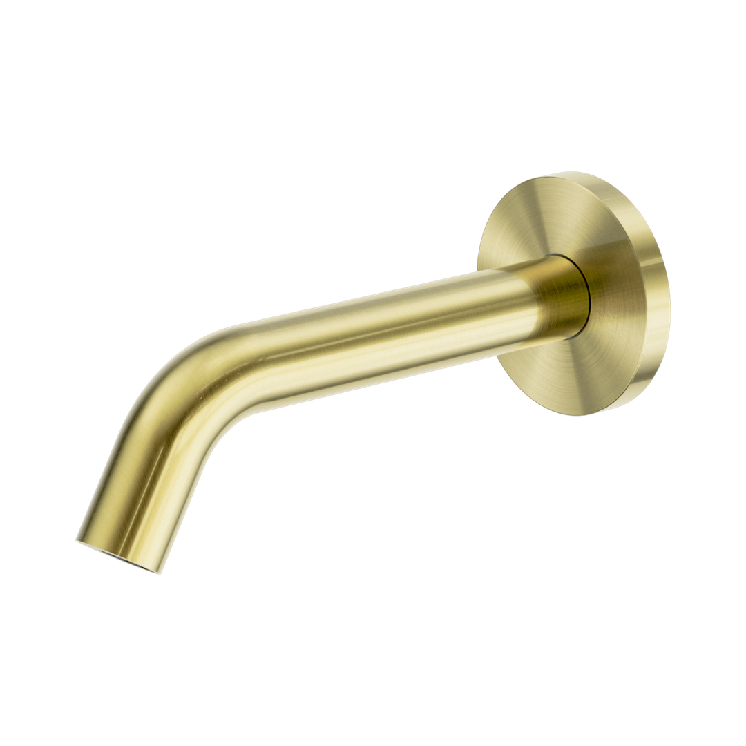 Nero Mecca Wall-Mounted Sensor Tap With 80Mm Wall Plate Brushed Gold