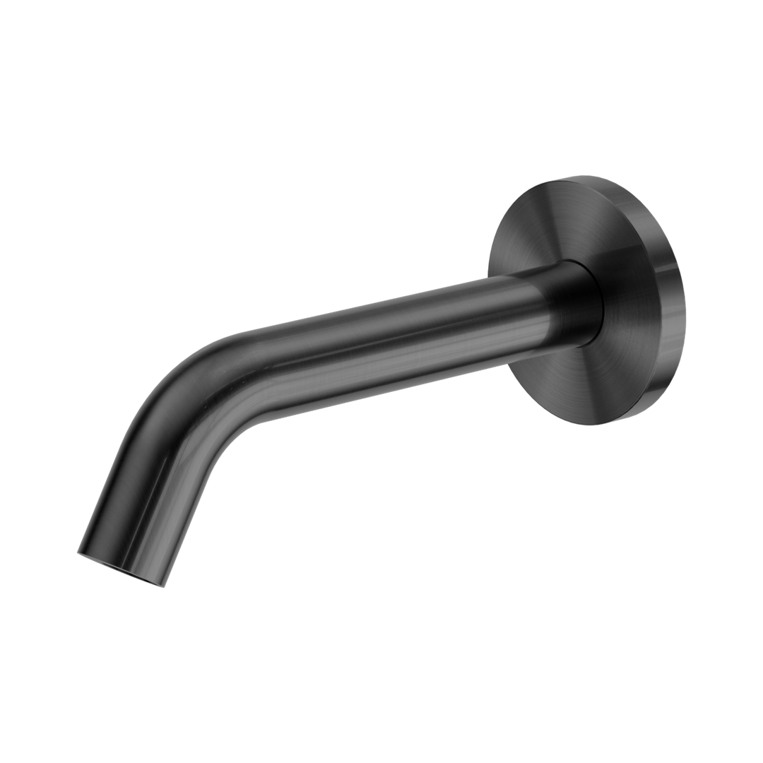Nero Mecca Wall-Mounted Sensor Tap With 80Mm Wall Plate Gun Metal