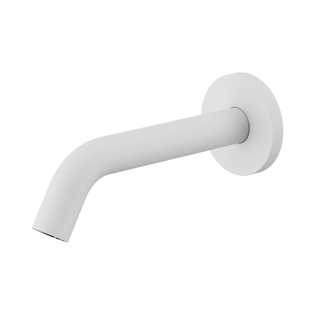 Nero Mecca Wall-Mounted Sensor Tap With 80Mm Wall Plate Matte White