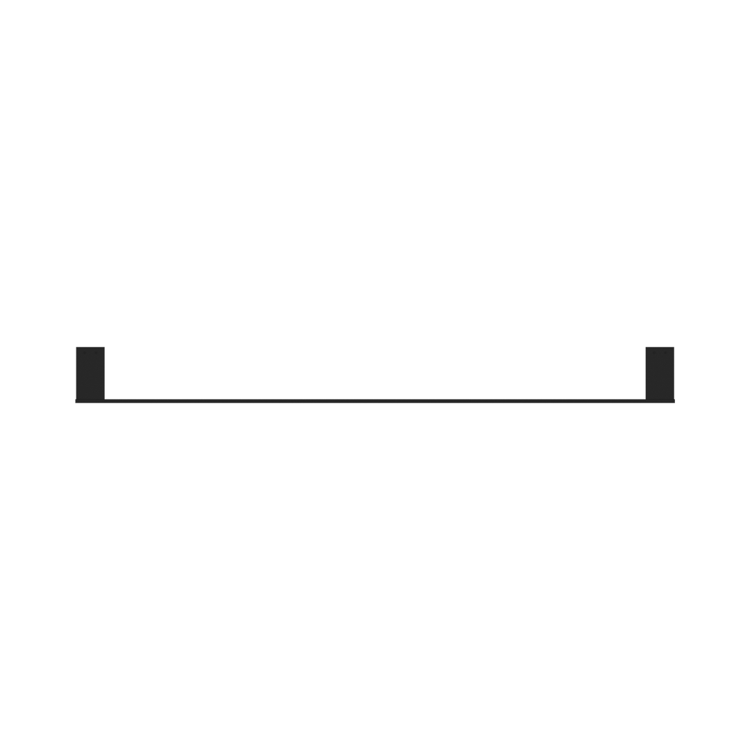 Nero Celia 800Mm Single Towel Rail Matt Black