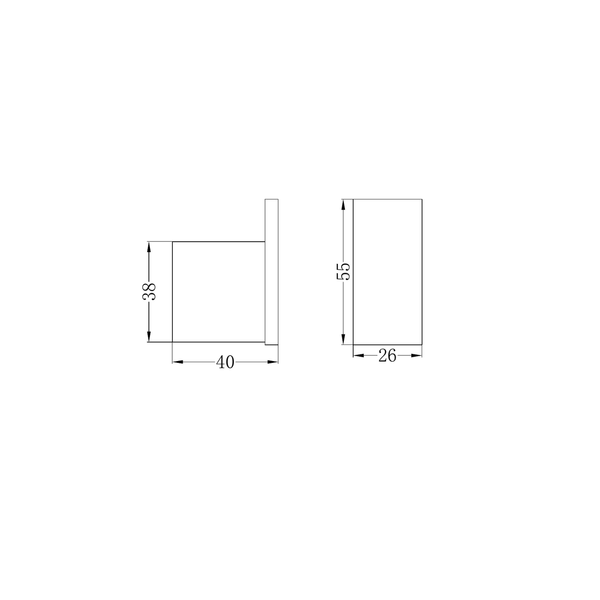 Nero Celia Robe Hook Brushed Nickel