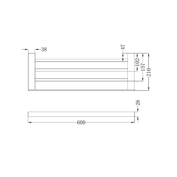 Nero Celia Towel Rack Brushed Nickel