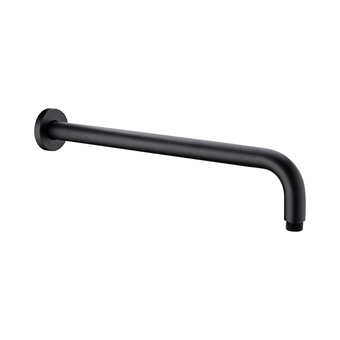Nero Round Shower Arm 500Mm Length Matte Black