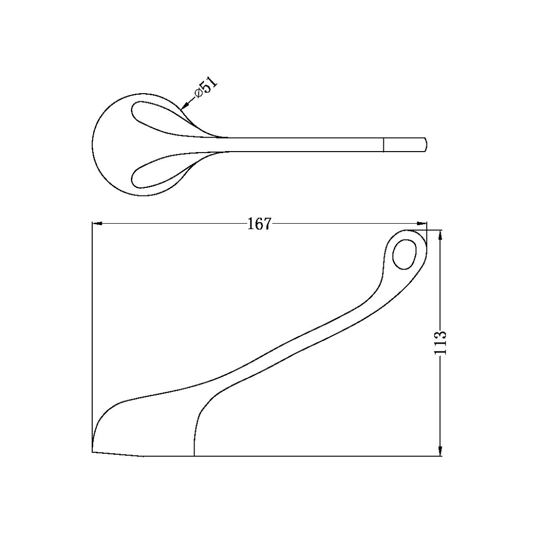 Nero Dda Care Mixer Handle Only Chrome