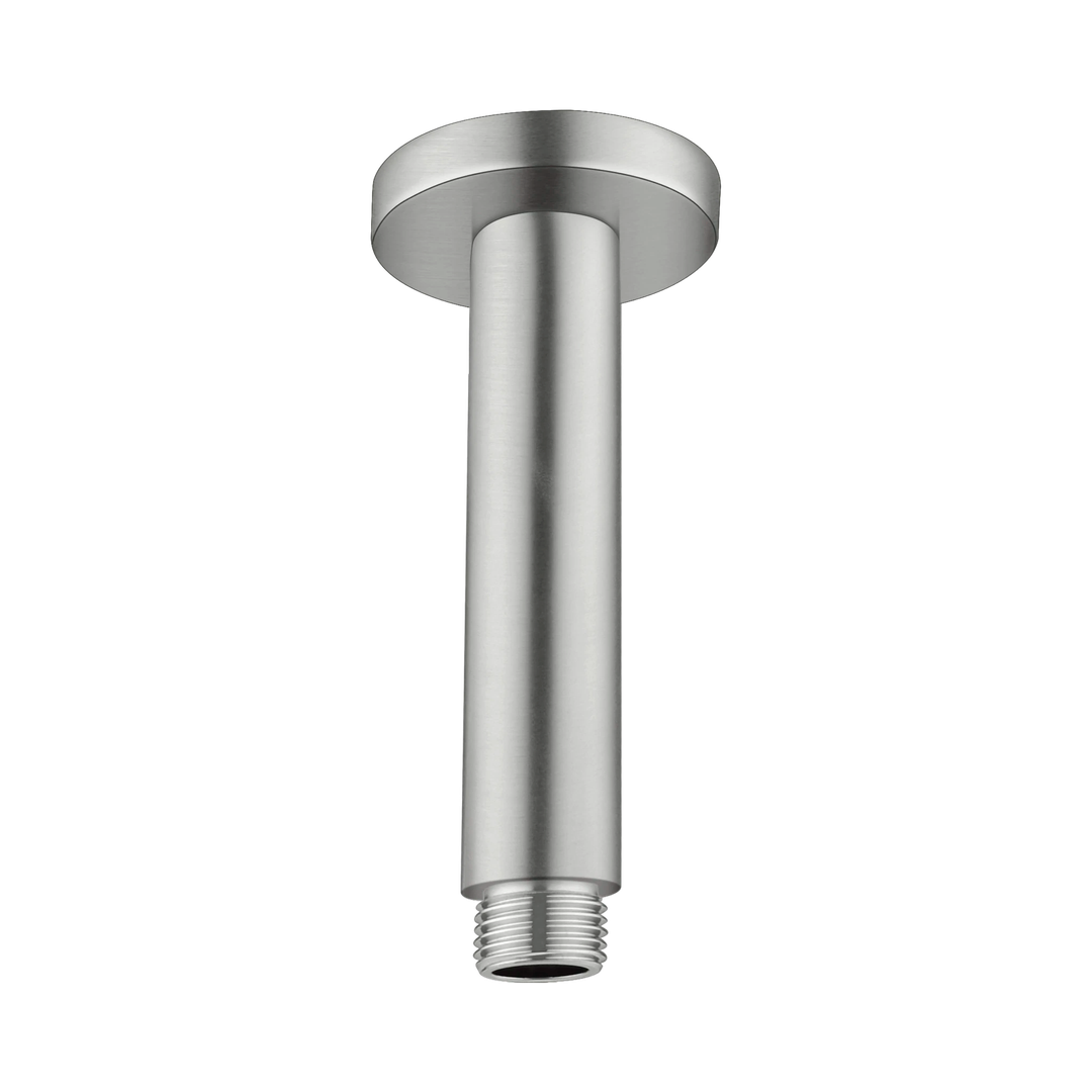 Nero Round Ceiling Arm 100Mm Length Brushed Nickel