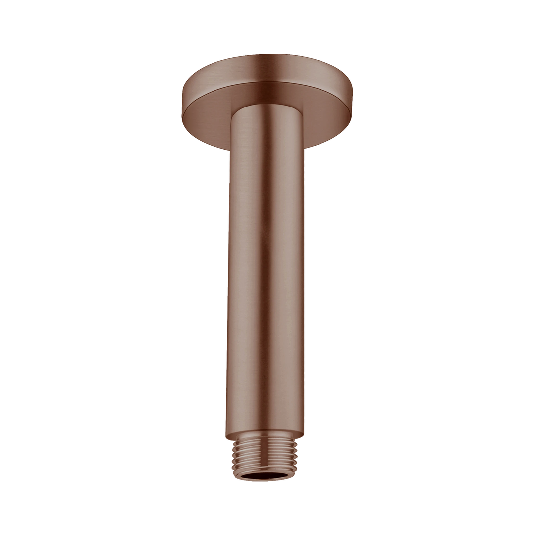 Nero Round Ceiling Arm 150Mm Length Brushed Bronze