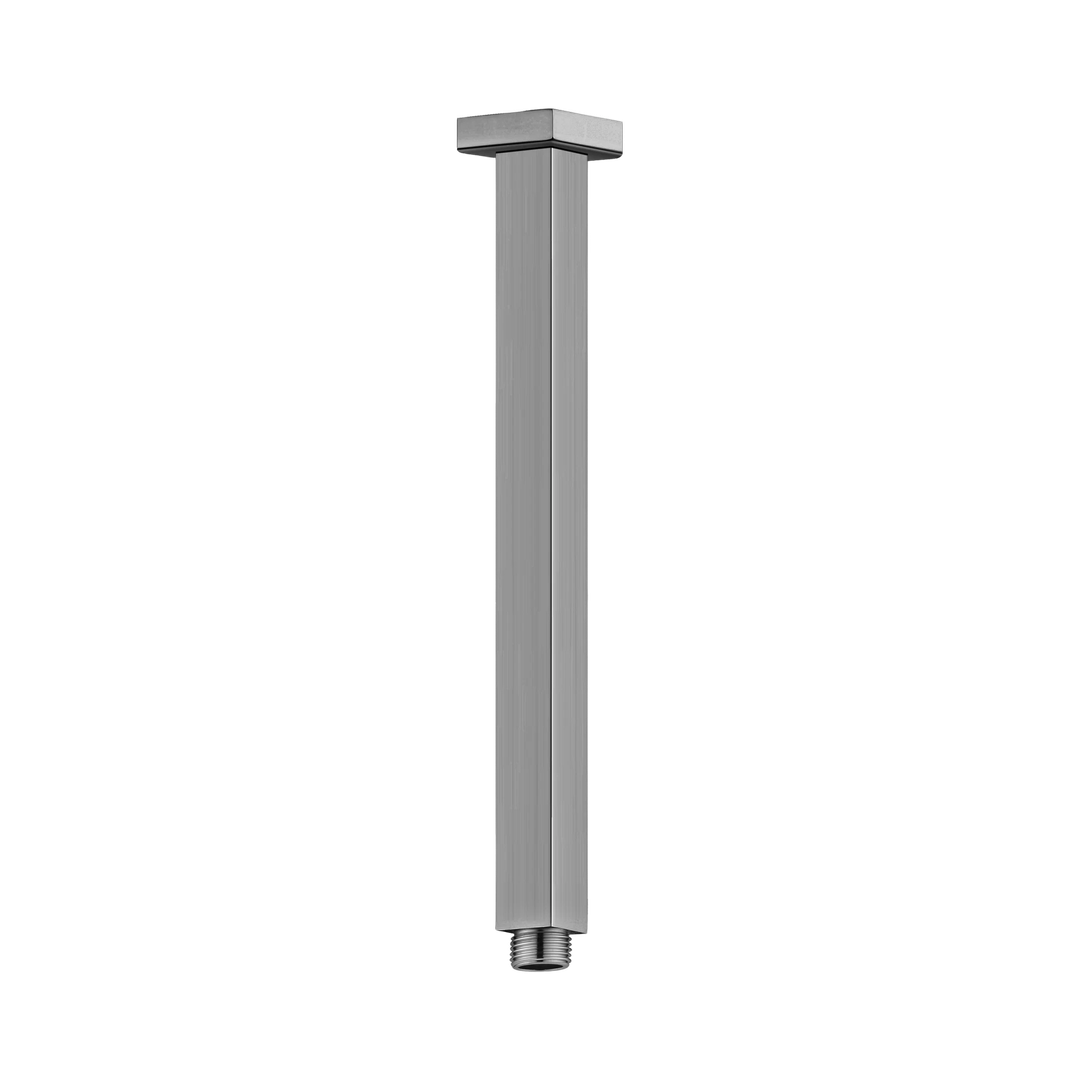 Nero Square Ceiling Arm 300Mm Length Gun Metal