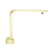 Nero Square Swivel Shower Arm Brushed Gold