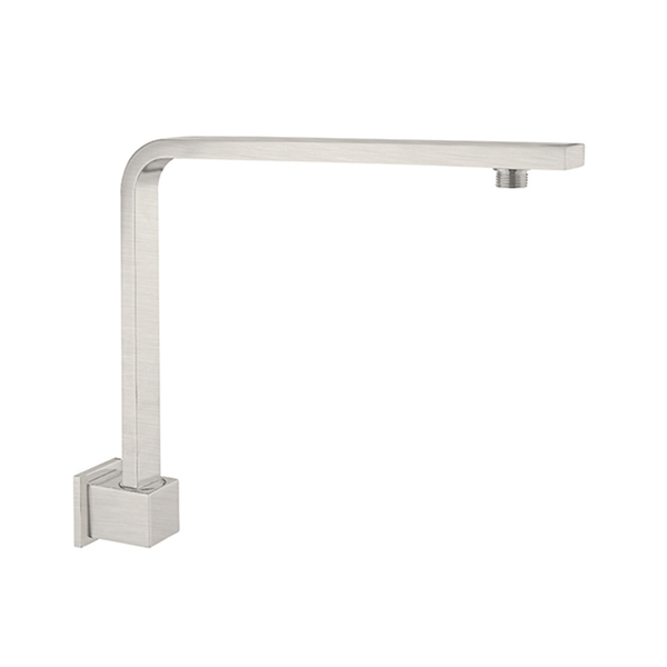 Nero Square Swivel Shower Arm - Brushed Nickel