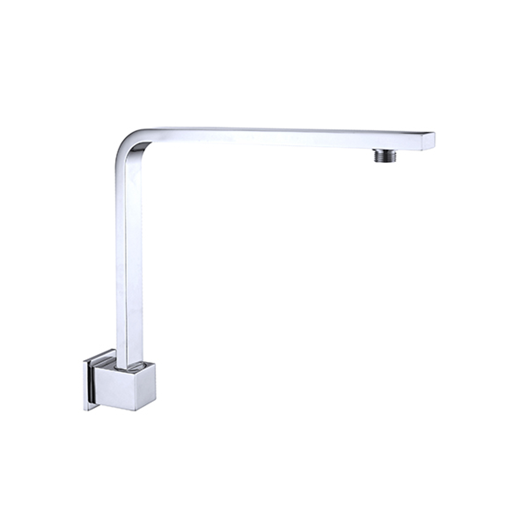 Nero Square Swivel Shower Arm - Chrome