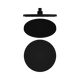 Nero 230Mm Air Shower Head Matte Black