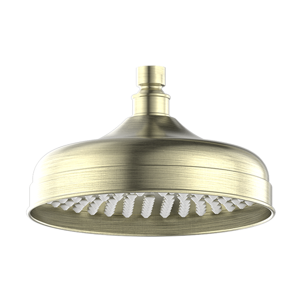 NERO YORK 200MM SHOWER HEAD AGED BRASS