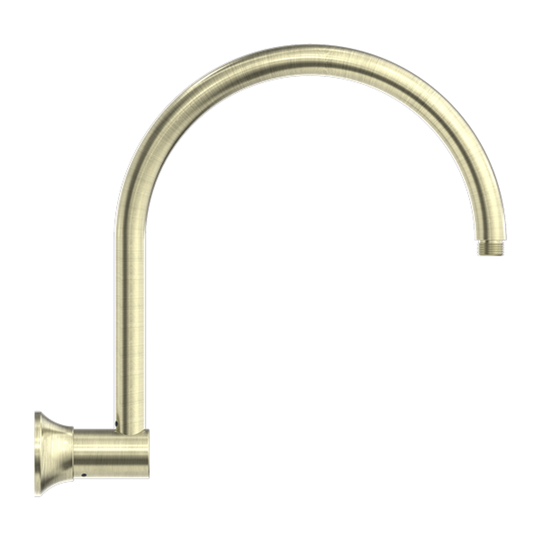 Nero York Shower Arm Aged Brass