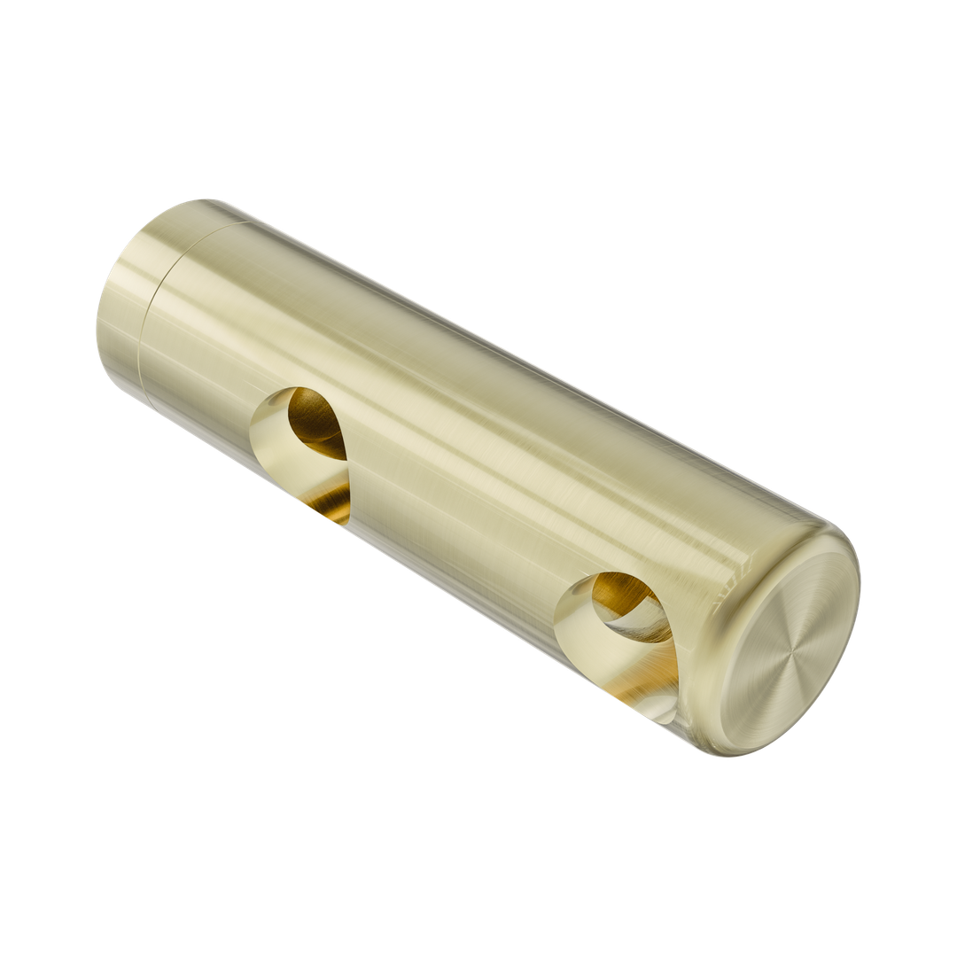 Nero Mecca Care Make Your Own 25Mm Grab Rail Double Towel Bracket Right Brushed Gold