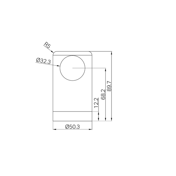 Nero Mecca Care Make Your Own 32Mm Grab Rail End Bracket Brushed Nickel