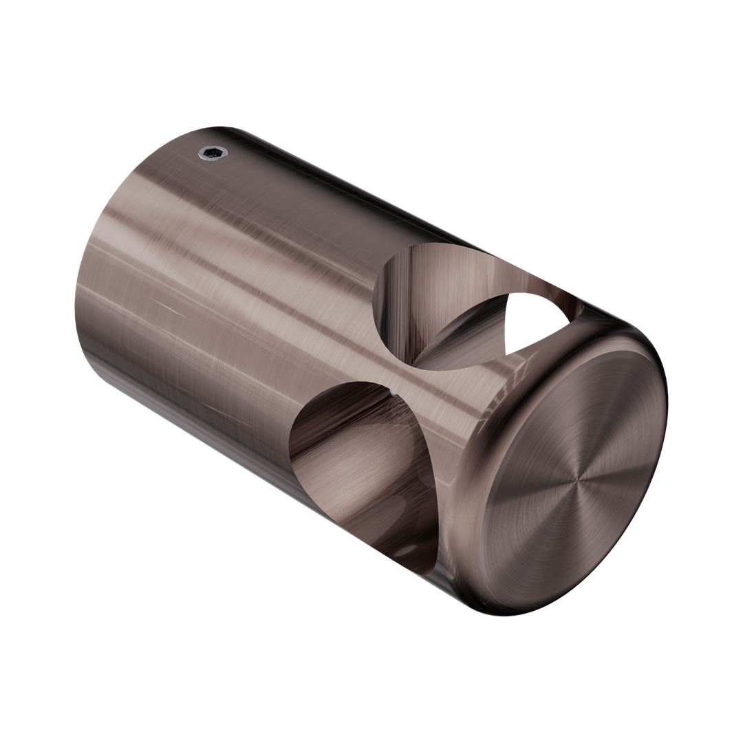 Nero Mecca Care Make Your Own 32Mm Grab Rail T Bar Bracket Brushed Bronze